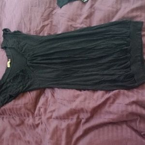 Sexy black dress, XS. Comfy, gathered at the bottom. Flattering